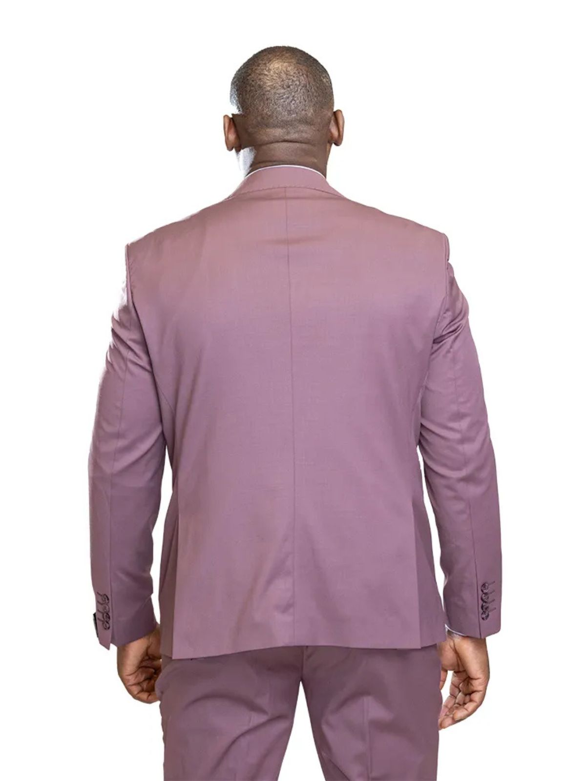 A JB 100% WOOL Auberguine Single Breasted Suit