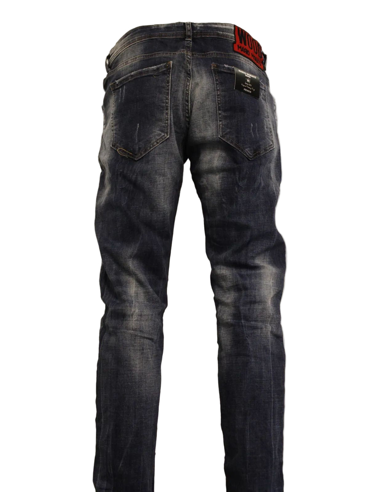 Acid Washed “73” Skinny Jeans