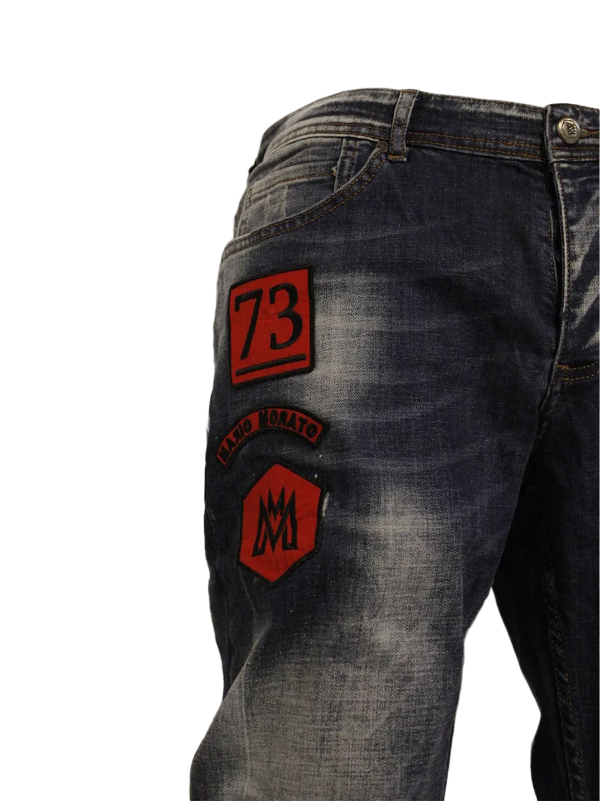 Acid Washed “73” Skinny Jeans