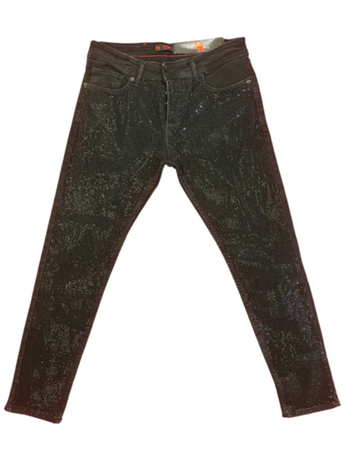 All Black Bling Skinny Fit Jeans