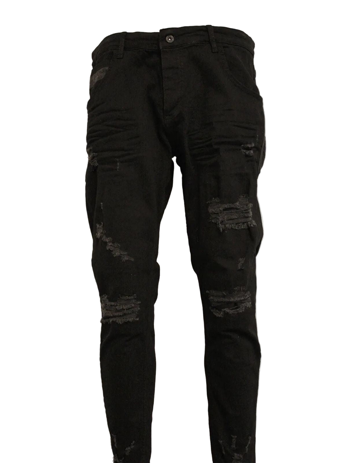 All Black Ripped Skinny Jeans