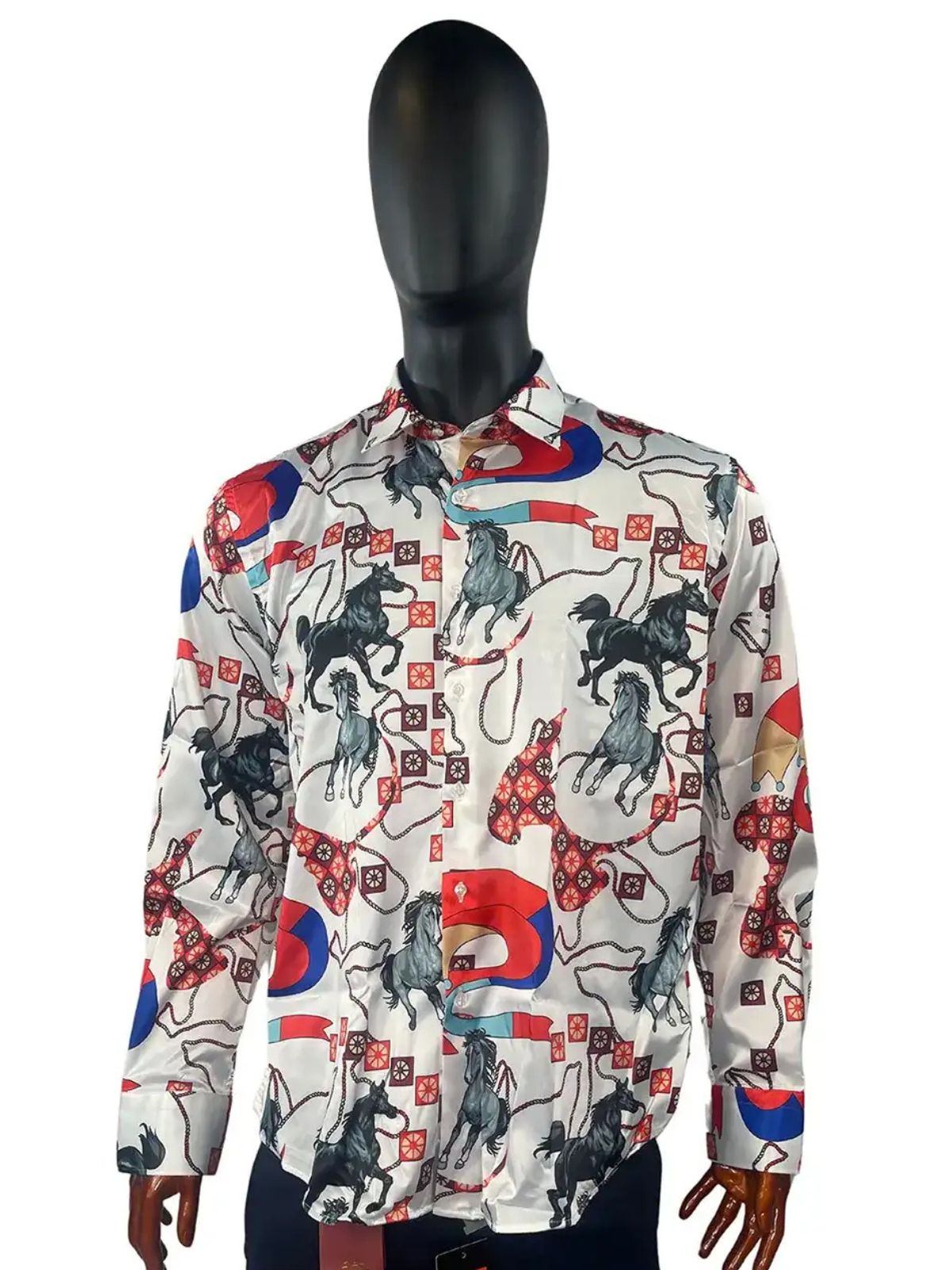 Animals Graphic Multicolor Party Shirt