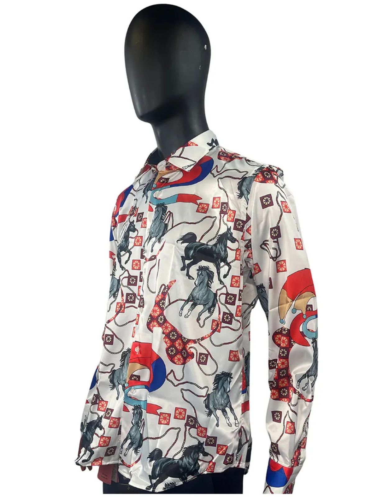 Animals Graphic Multicolor Party Shirt