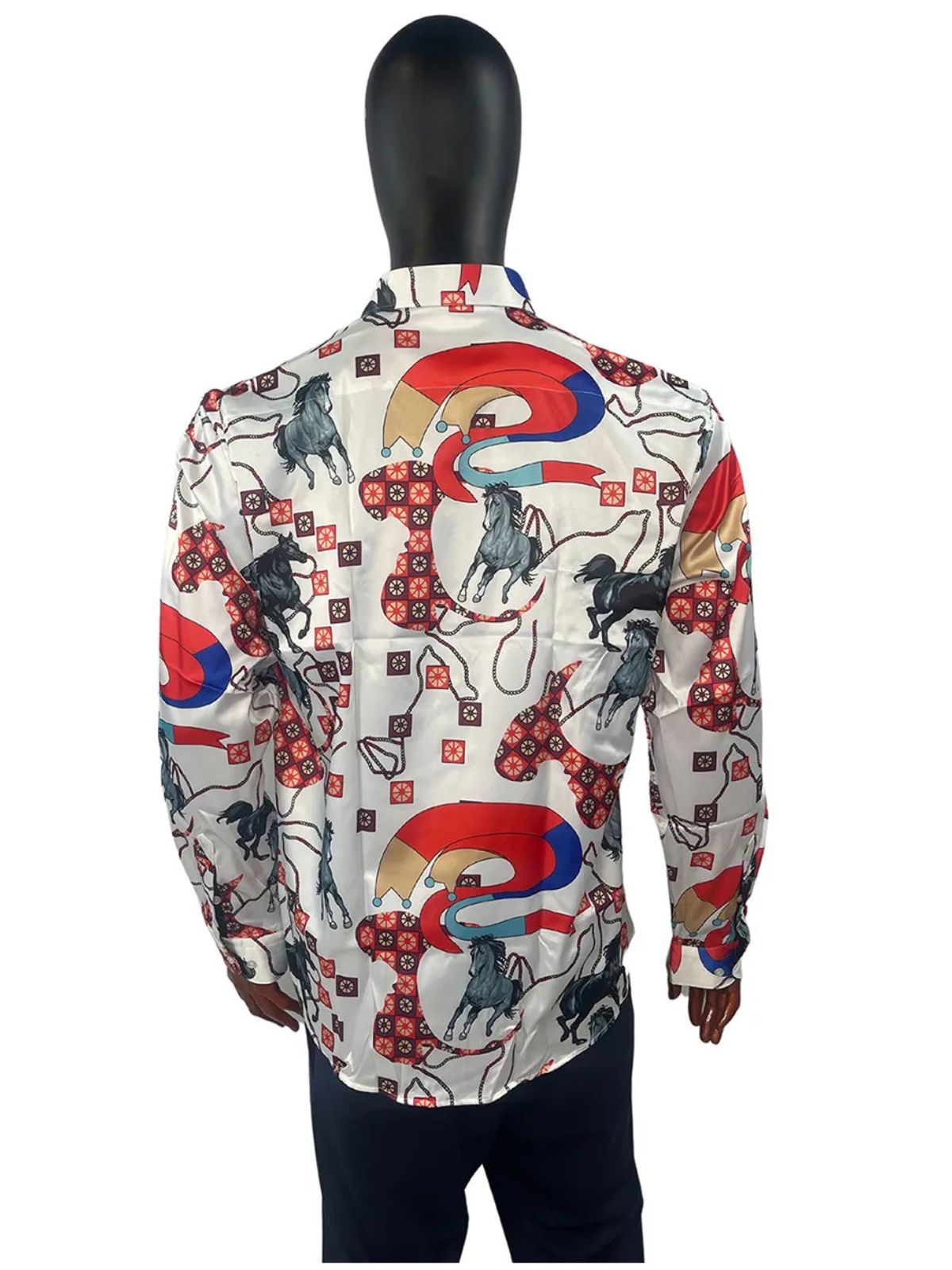 Animals Graphic Multicolor Party Shirt