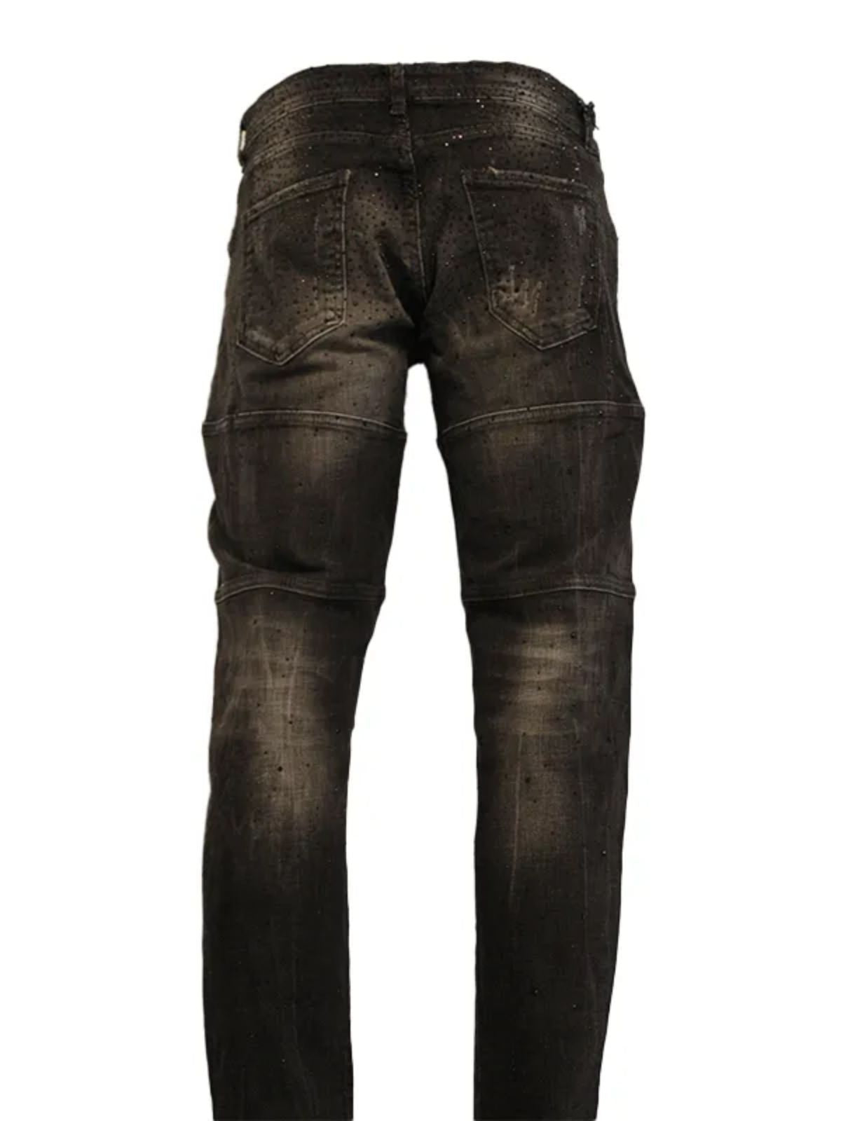 Black Diamond Acid Washed Skinny Jeans