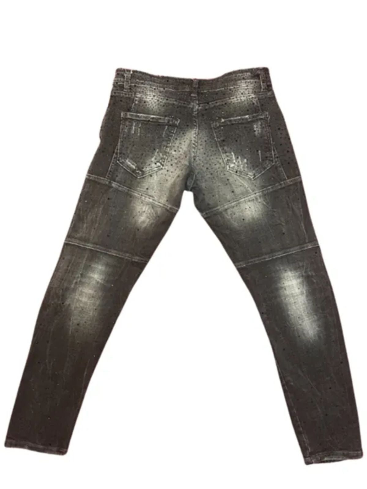 Black Diamond Acid Washed Skinny Jeans