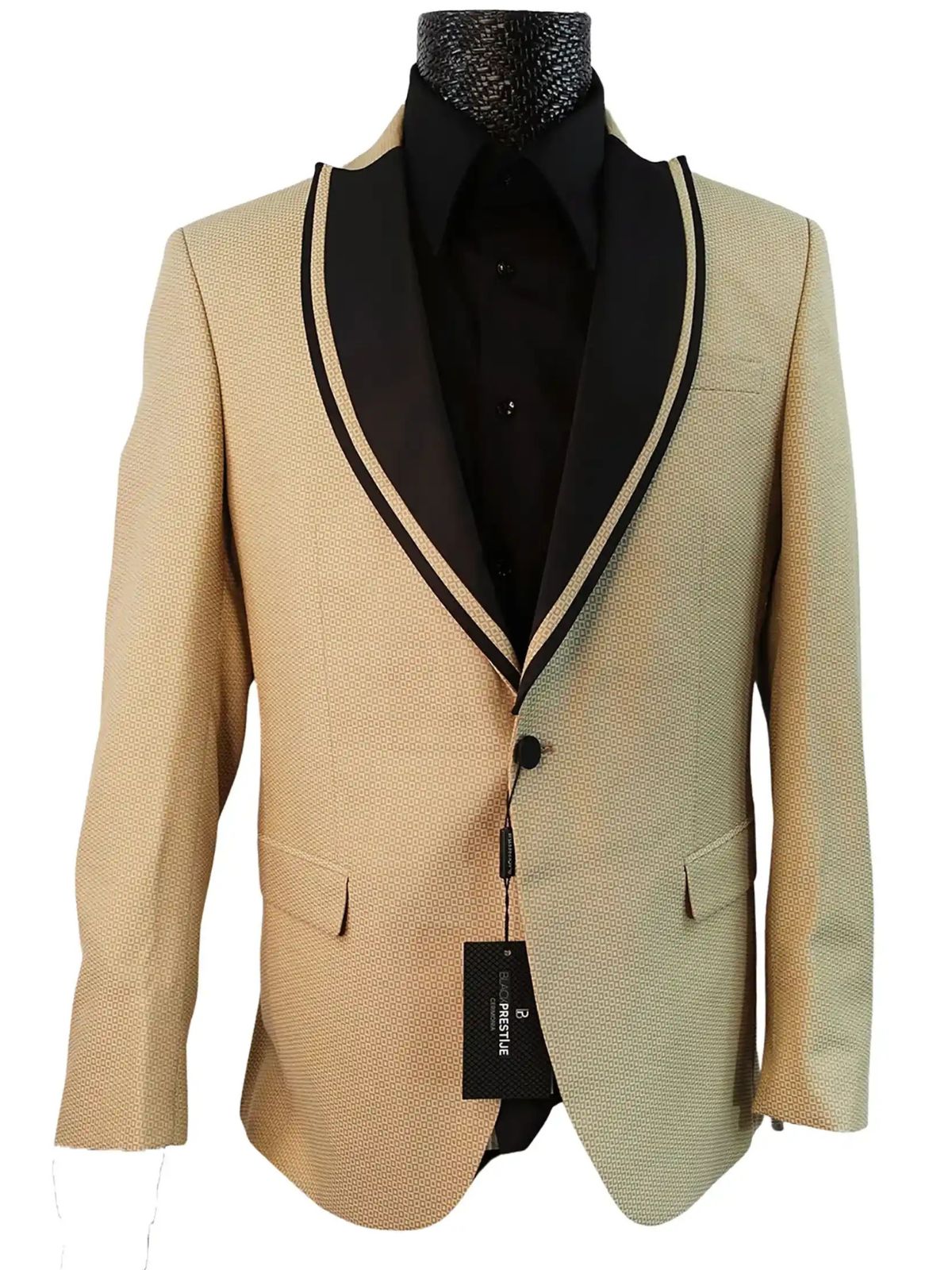 Black Prestije Men’s 3pc Slim Fit Suit Set