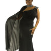 Bridesmaid Prom Anniversary One Hand Dress with Cape
