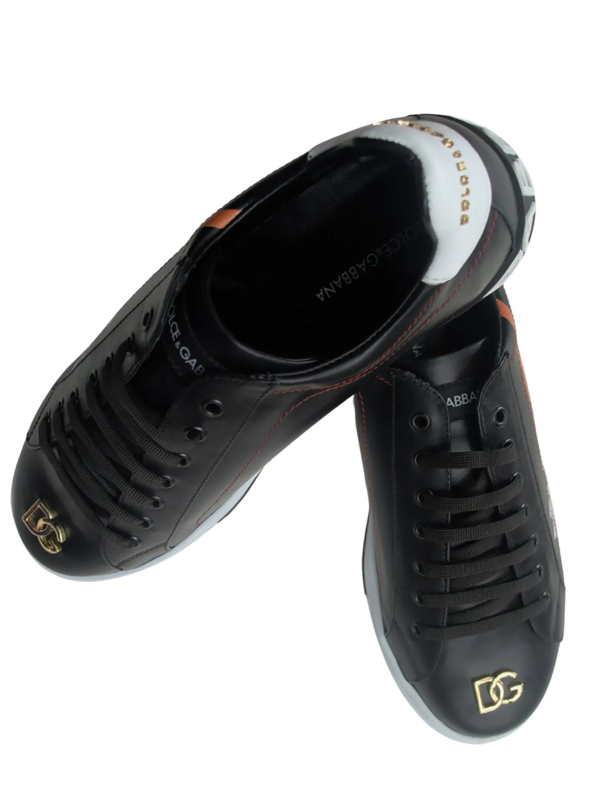 DG Black Stylish Graphic Sneakers