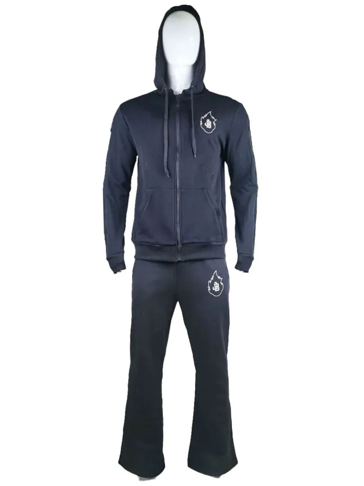 Evaluate the Ultimate Stylish Unisex Black Tracksuit