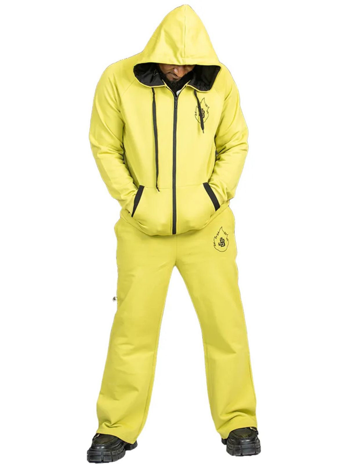 Evaluate the Ultimate Stylish Unisex Lime Green Tracksuit