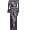 Full Body Cover Bodycon Floor Length Dress