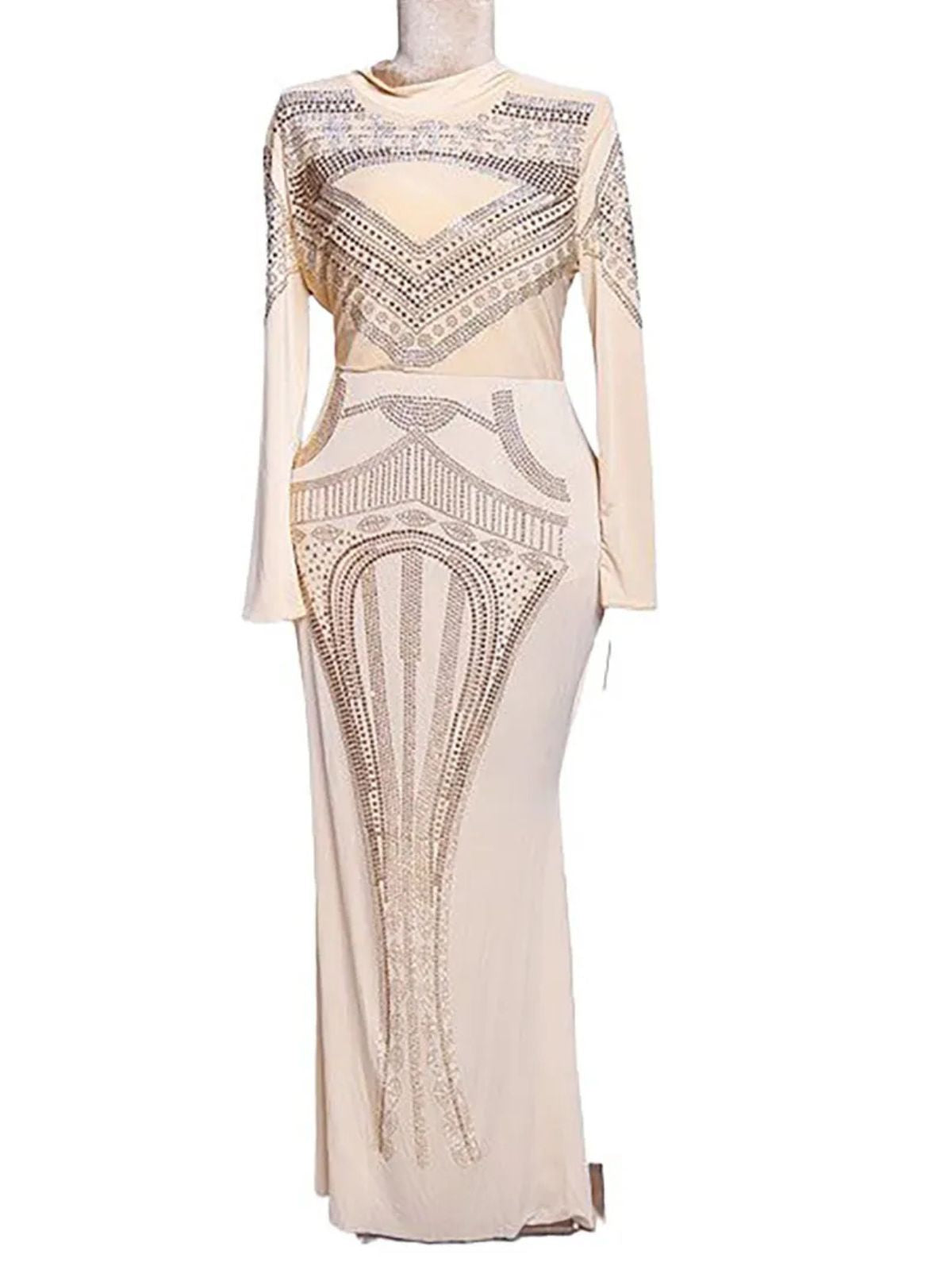 Full Body Cover Bodycon Floor Length Dress