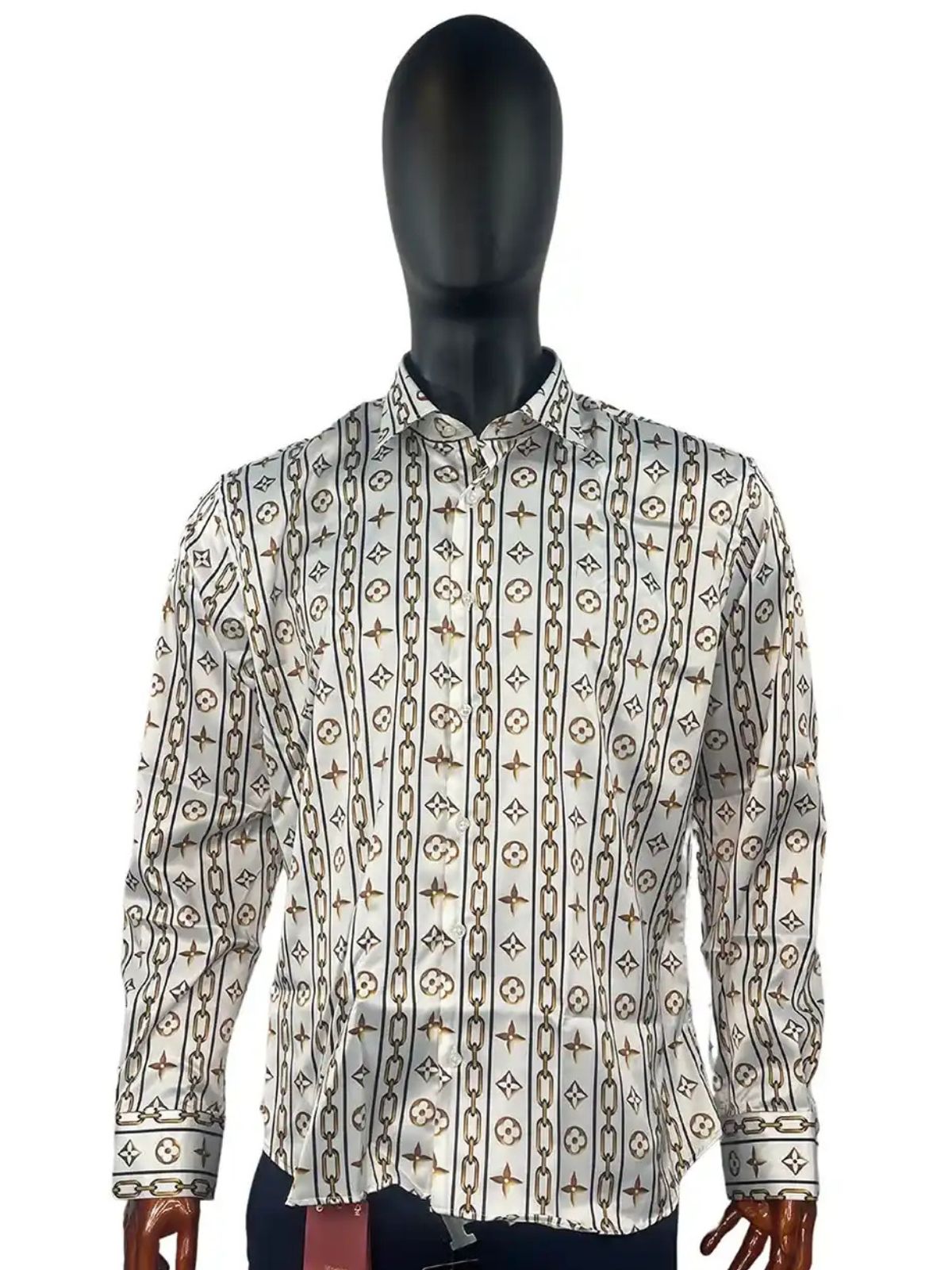Gold Chain Party Cocktail Shirt
