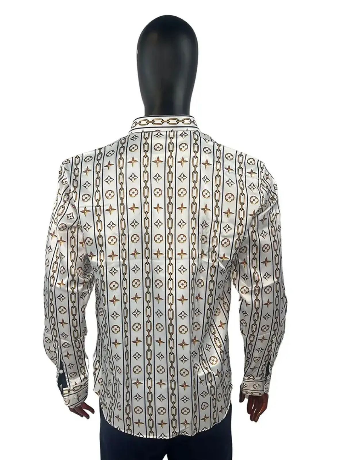 Gold Chain Party Cocktail Shirt