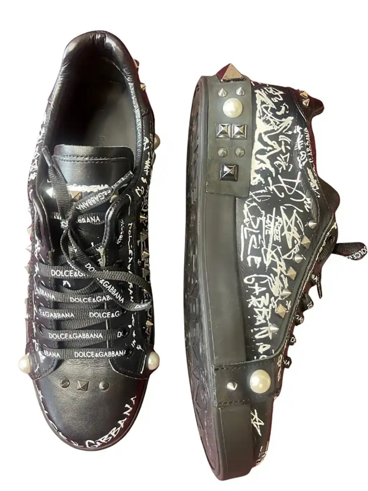 Graffiti Black Stylish Sneakers