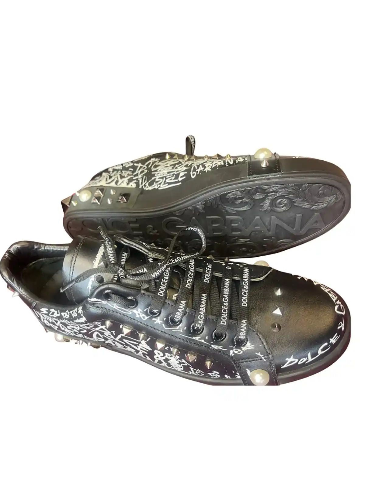 Graffiti Black Stylish Sneakers