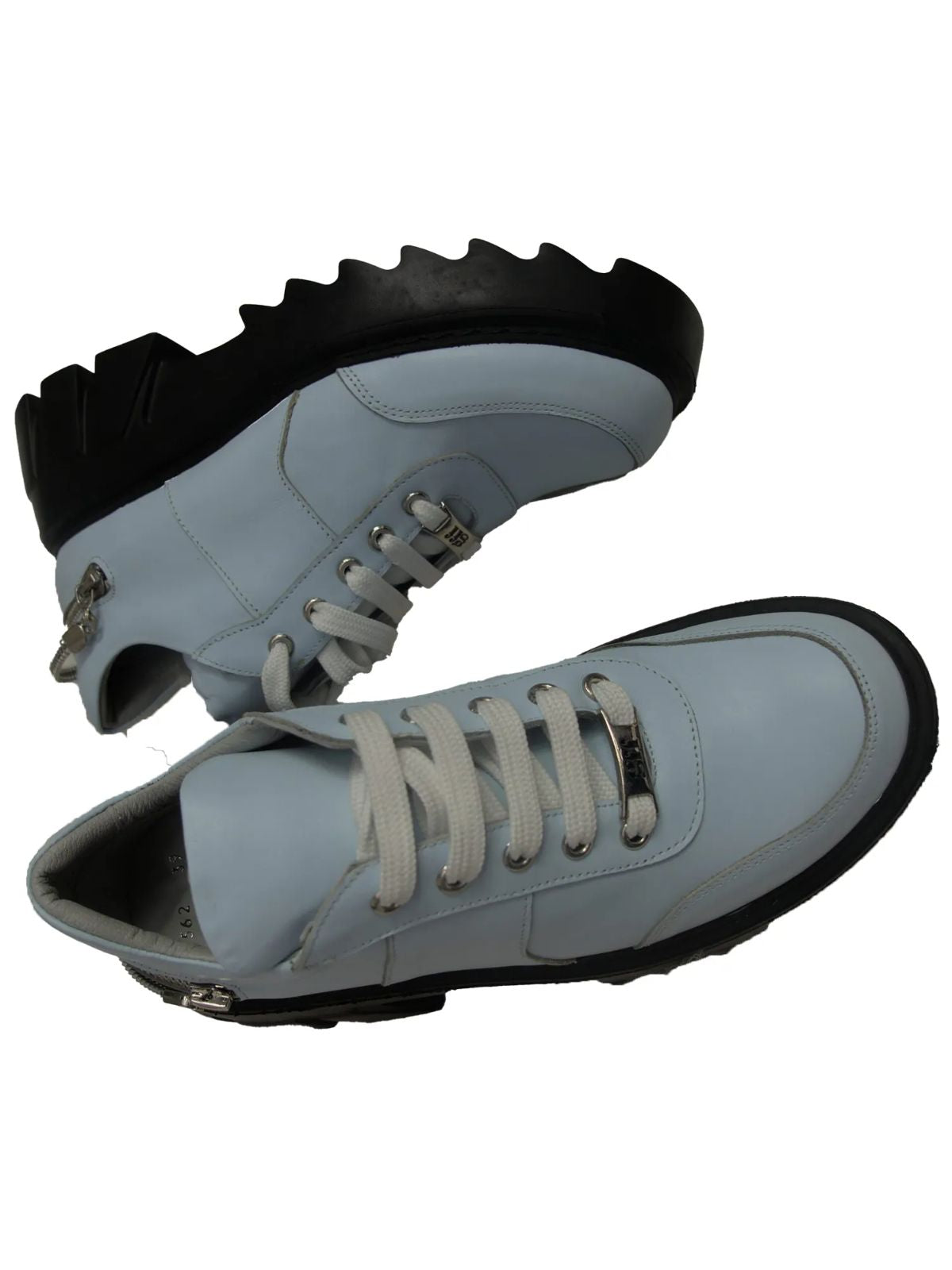 Heavy Duty Combat Sneaker Boots with Back Zipper Chain