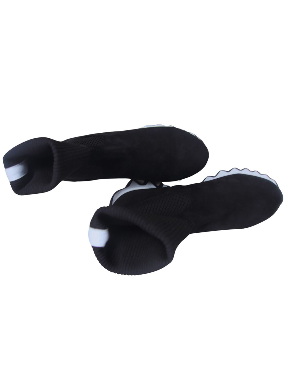 High Black Velvet Unisex Mini Boots