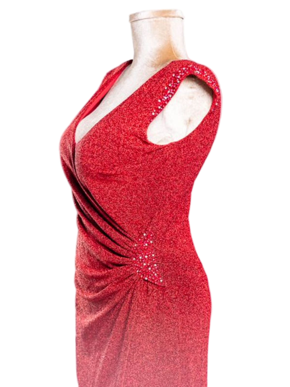 Illusion Wrap Party Prom Bridesmaid Dress