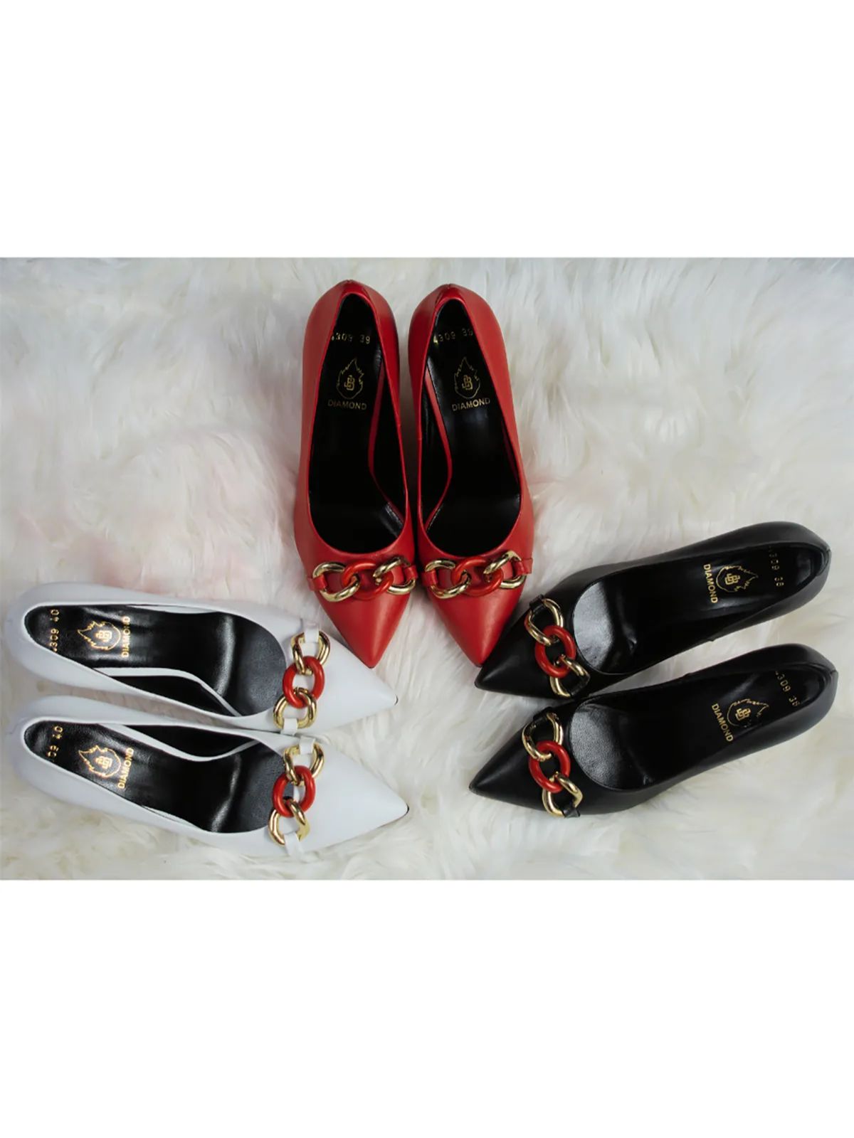 JB Designs Chain Links 4inch High Heels