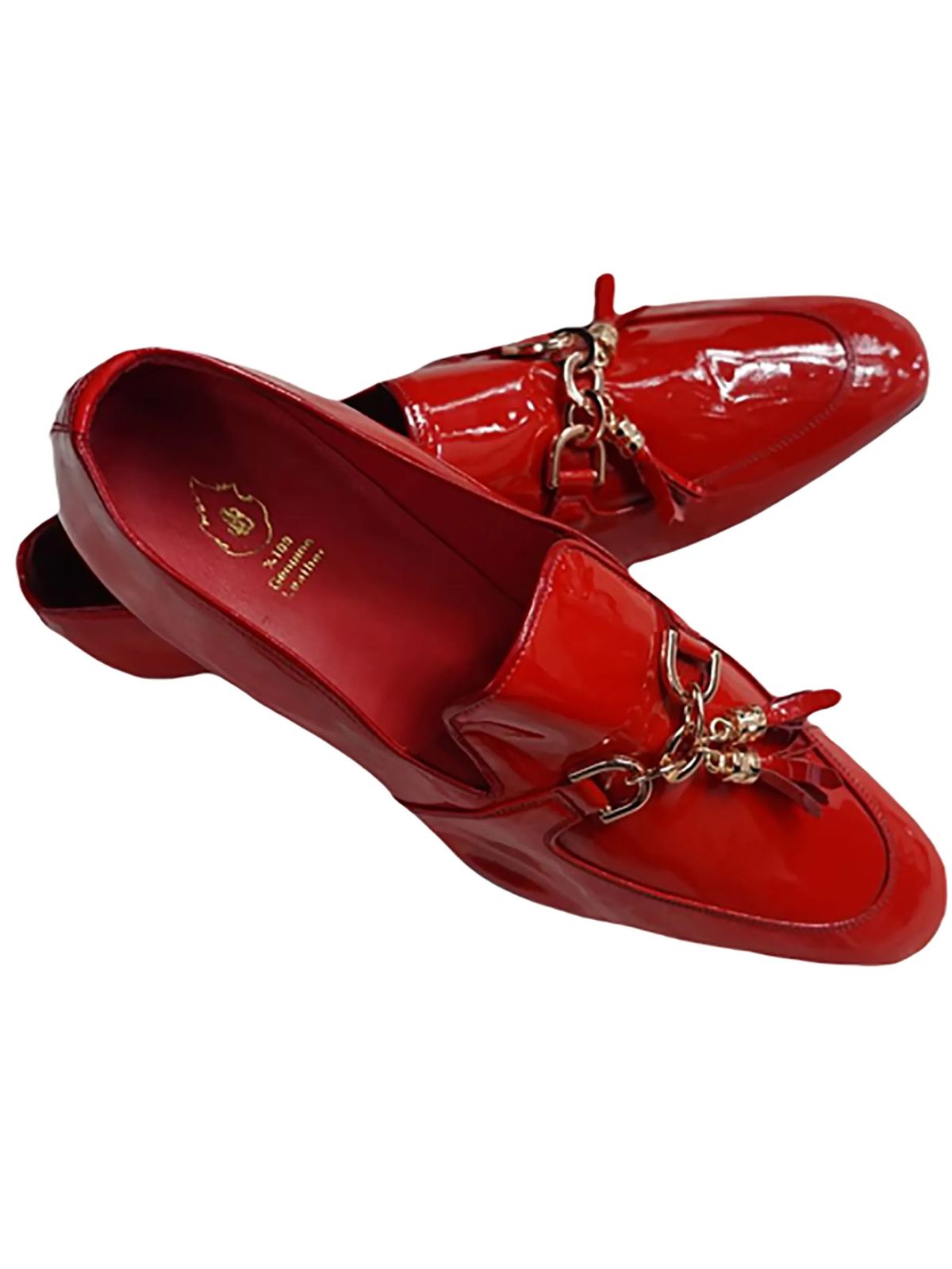 JB Designs Leather Shoes with Golden Embellishments