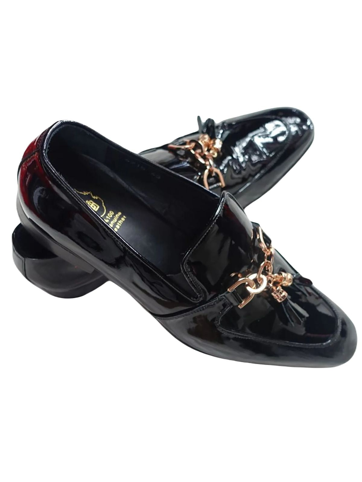 JB Designs Leather Shoes with Golden Embellishments