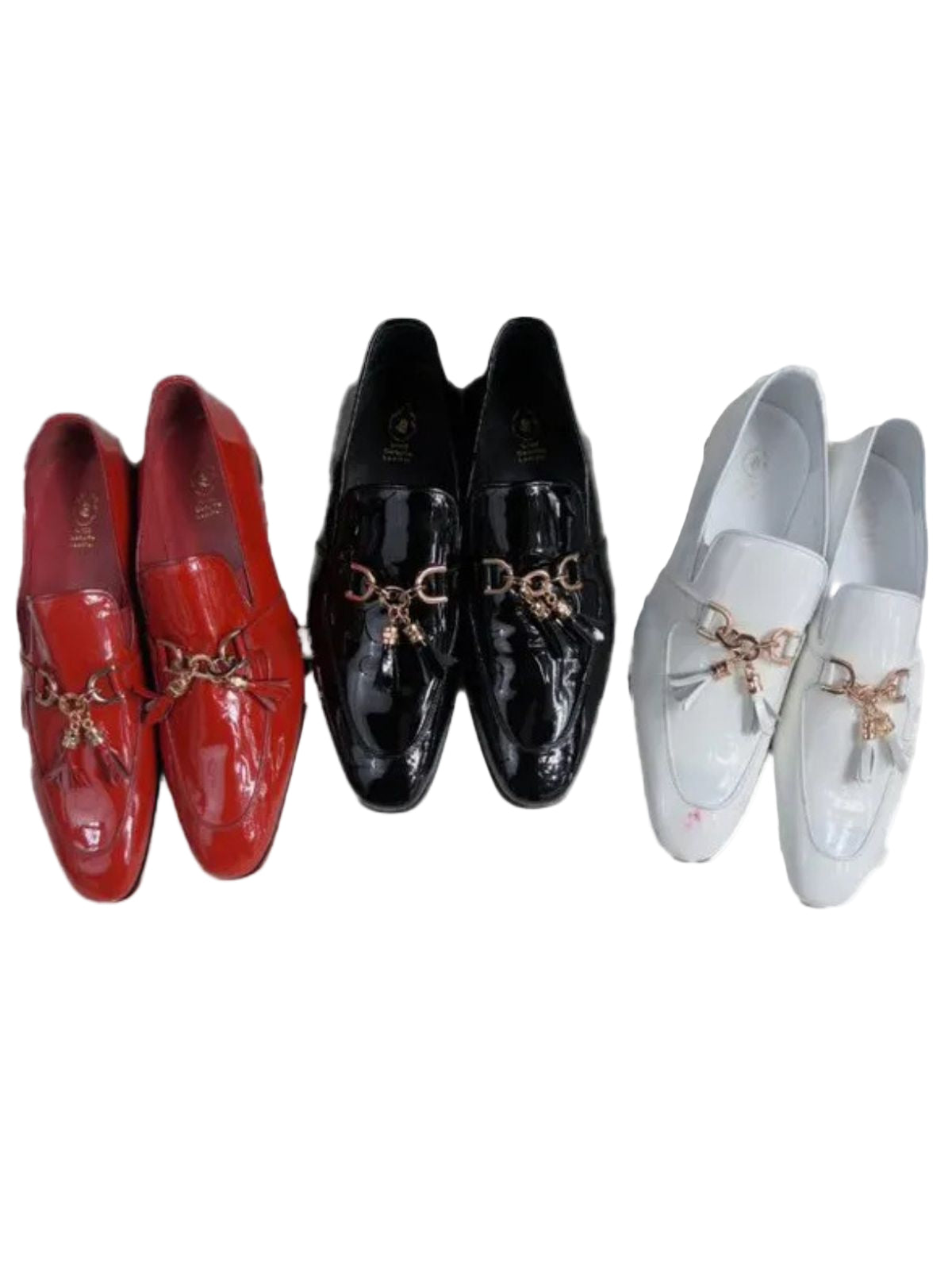JB Designs Leather Shoes with Golden Embellishments
