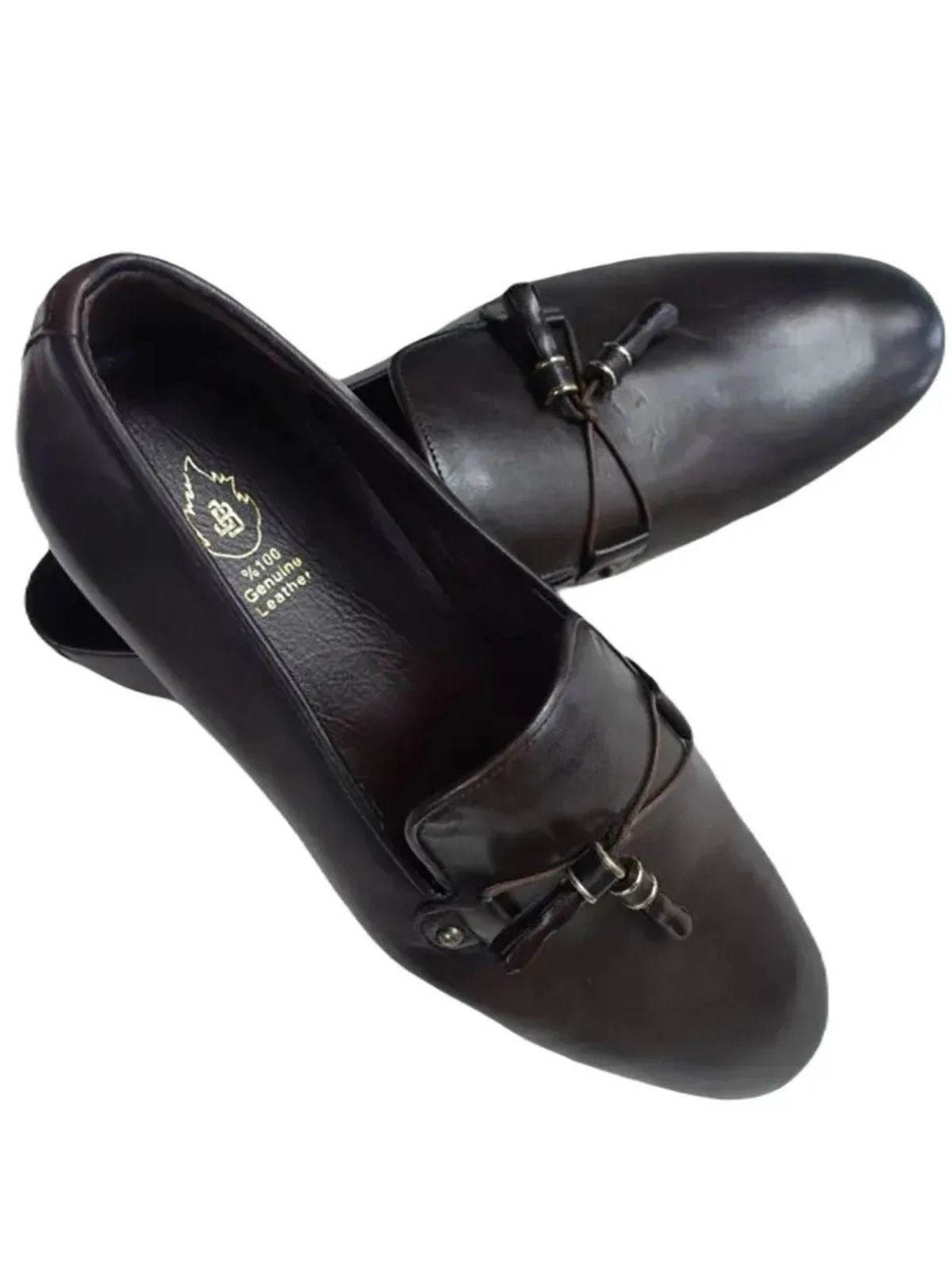 JB Designs Leather Shoes with Tussles