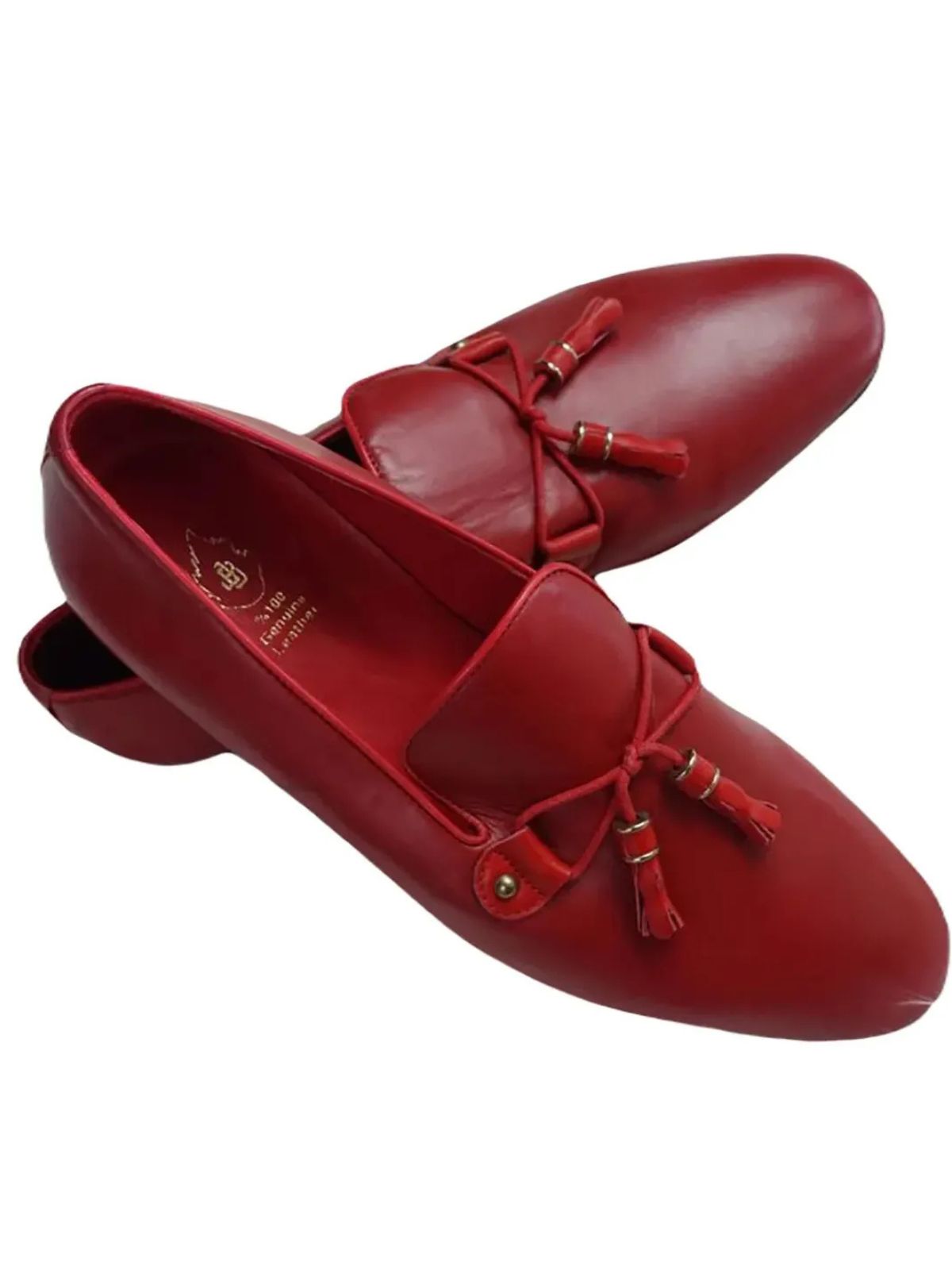 JB Designs Leather Shoes with Tussles