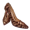 JB Designs Ruffled Leather 4inch High Heels Shoe