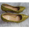 JB Designs Ruffled Leather 4inch High Heels Shoe