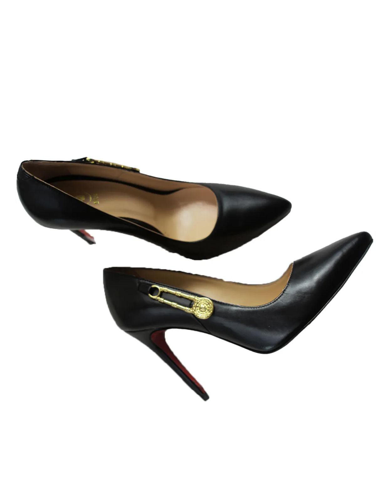 JB Designs Solid Color 4inch Heels with Golden Side Accessories