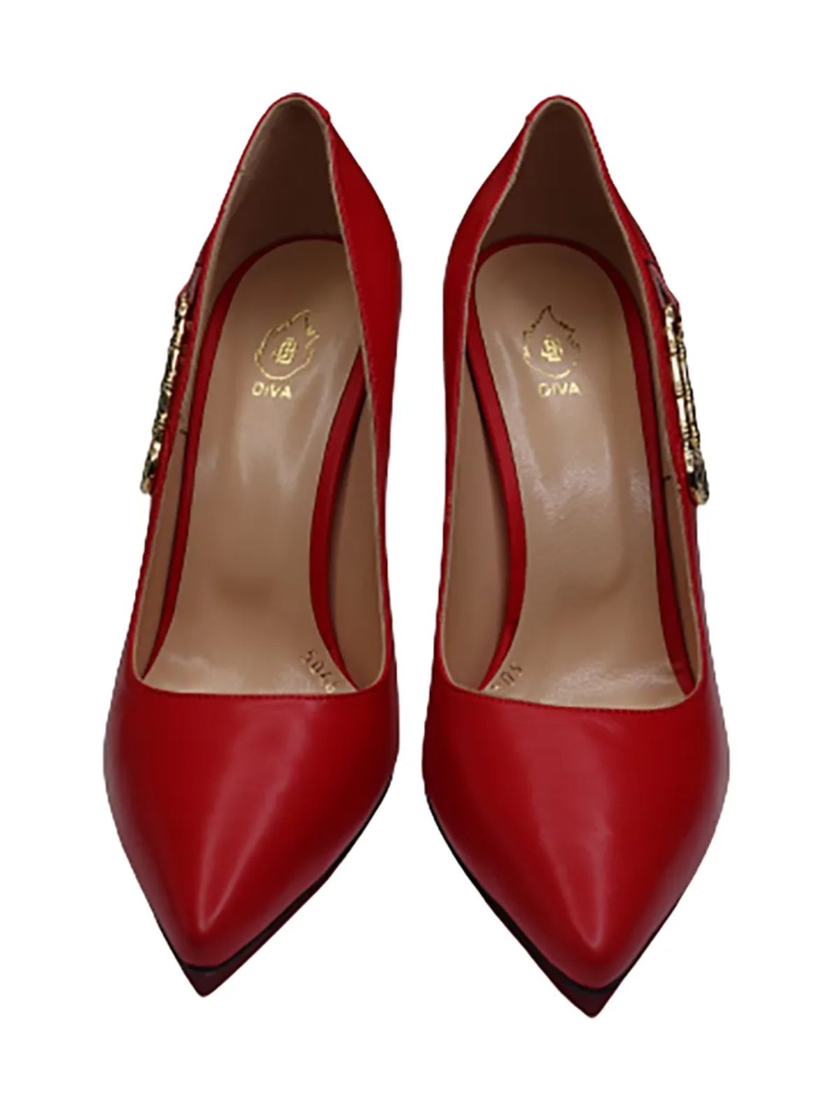 JB Designs Solid Color 4inch Heels with Golden Side Accessories