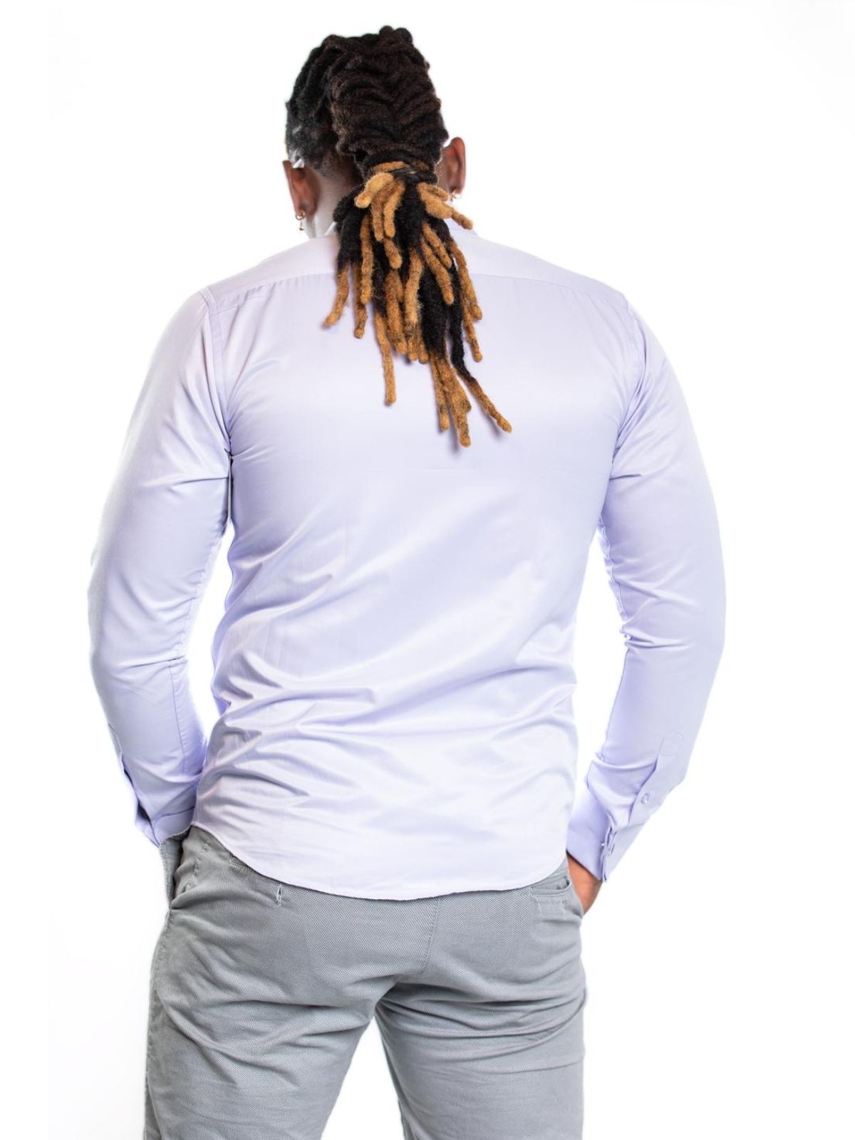 JB Designs Solid Color Cotton Long Sleeve Shirts with Black Cuffs