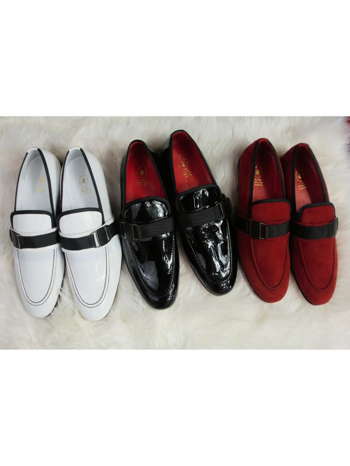 JB Designs Suede Leather Shoes with Black Band