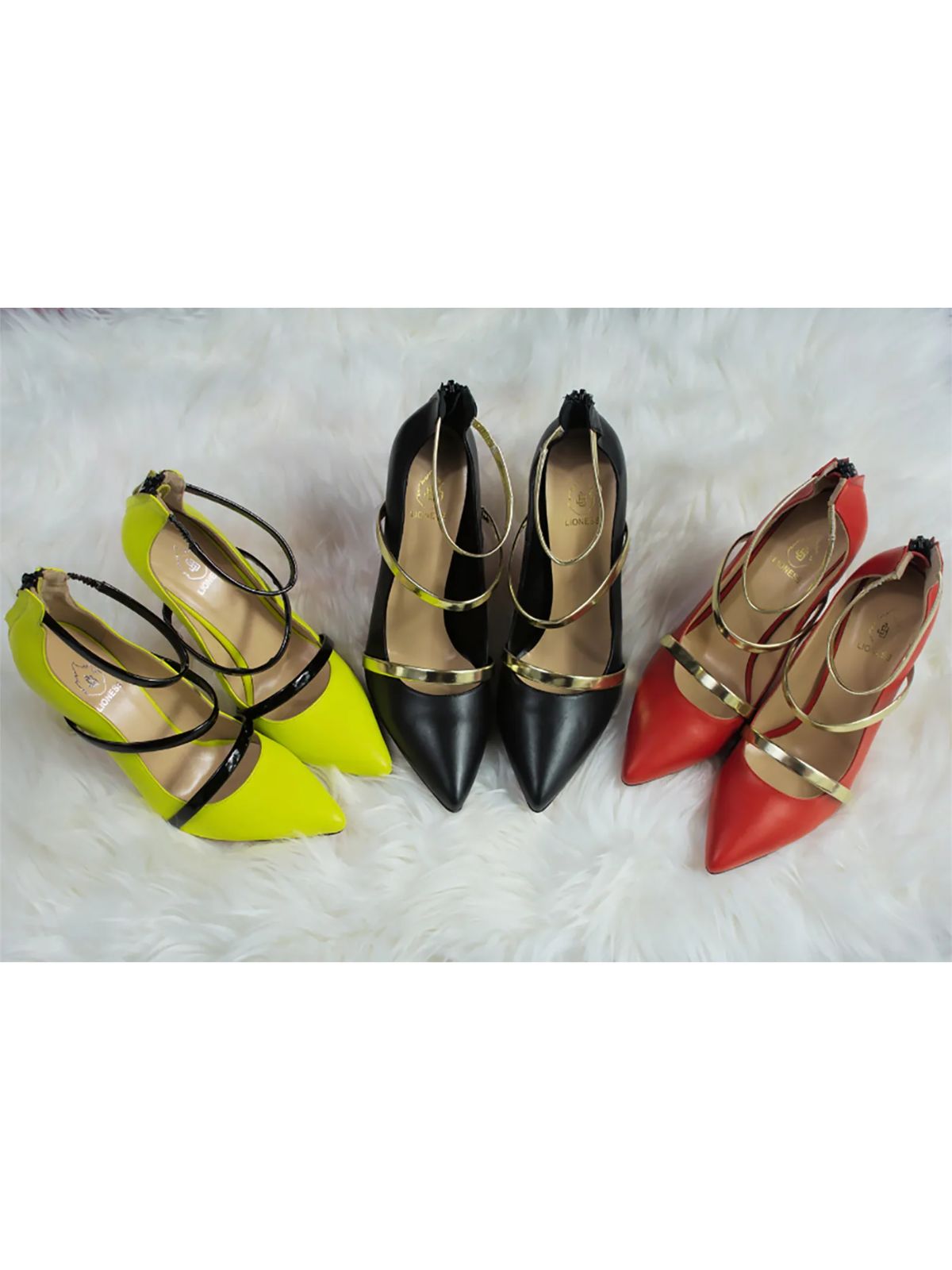 JB Designs Three Cross Rings High Heels