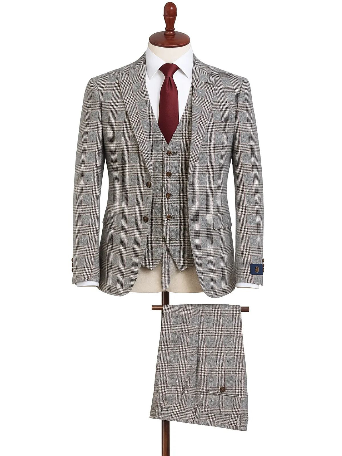 JB Mini Checked Plaid Suit Set