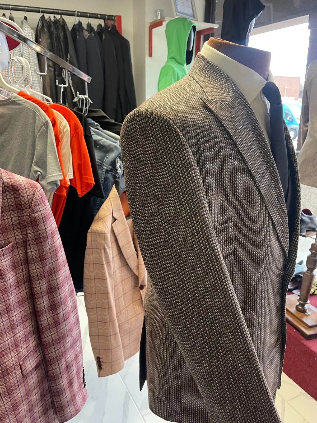 JB Mini Checked Plaid Suit Set