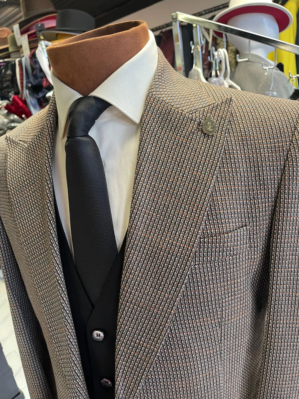 JB Mini Checked Plaid Suit Set