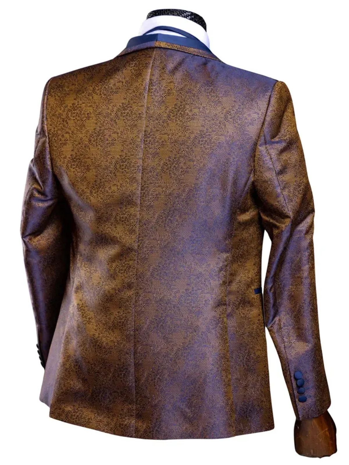 JB Quesste Golden Blue 4pcs Suit Set