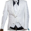 JB Quesste Men’s 3pc Johdpuri Slim Fit, Floral Blazer Suit Set