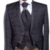 JB Quesste Men’s 3pc Johdpuri Slim Fit, Floral Blazer Suit Set