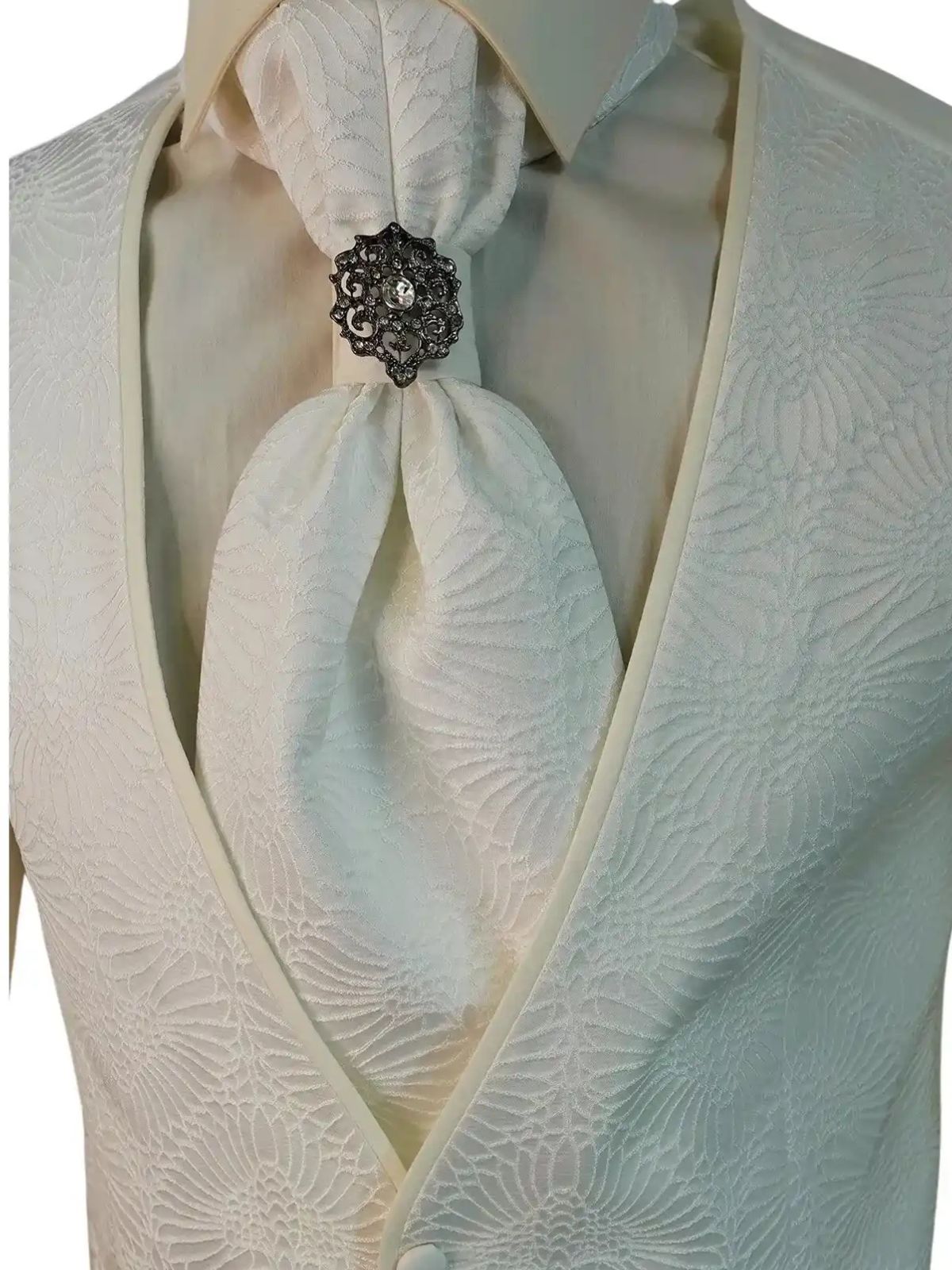 JB Quesste Men’s 3pc Johdpuri Slim Fit, Floral Blazer Suit Set