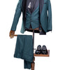 JB Quesste Men’s 3pc Solid Color Slim Fit Suit Set