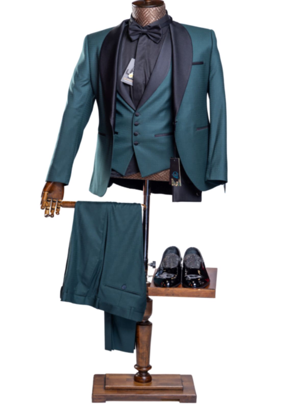 JB Quesste Men’s 3pc Solid Color Slim Fit Suit Set