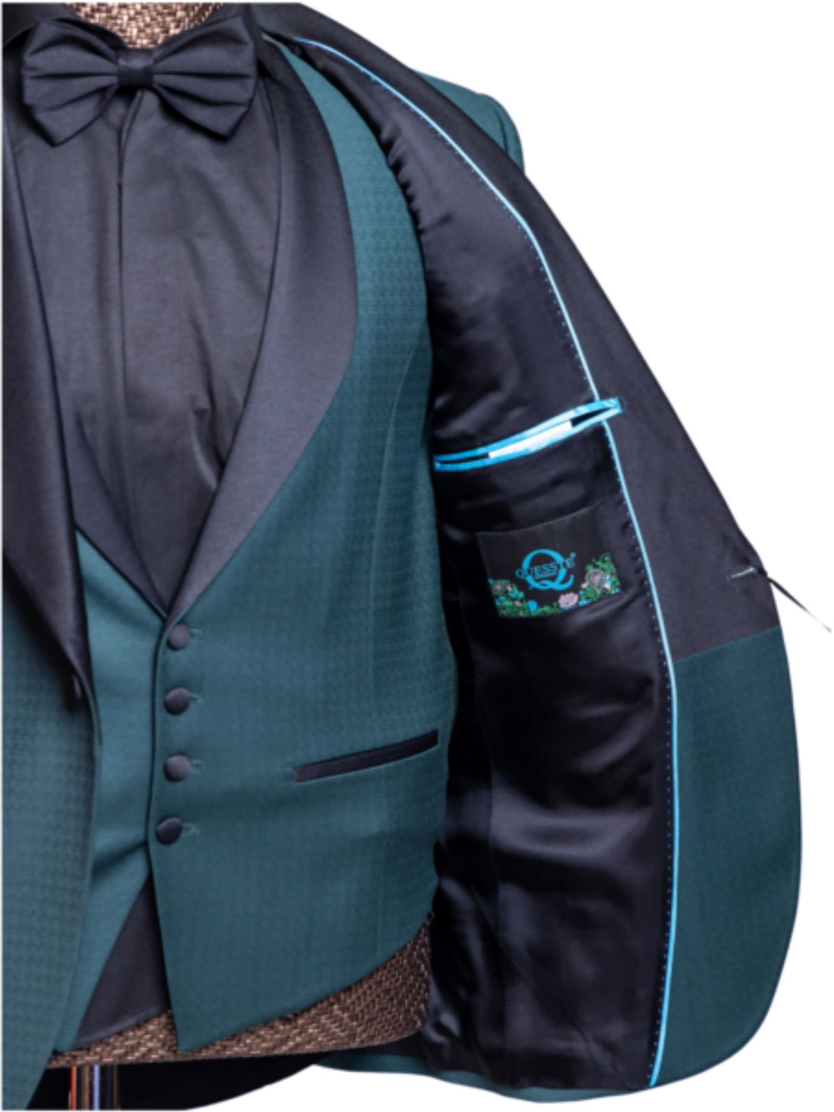 JB Quesste Men’s 3pc Solid Color Slim Fit Suit Set