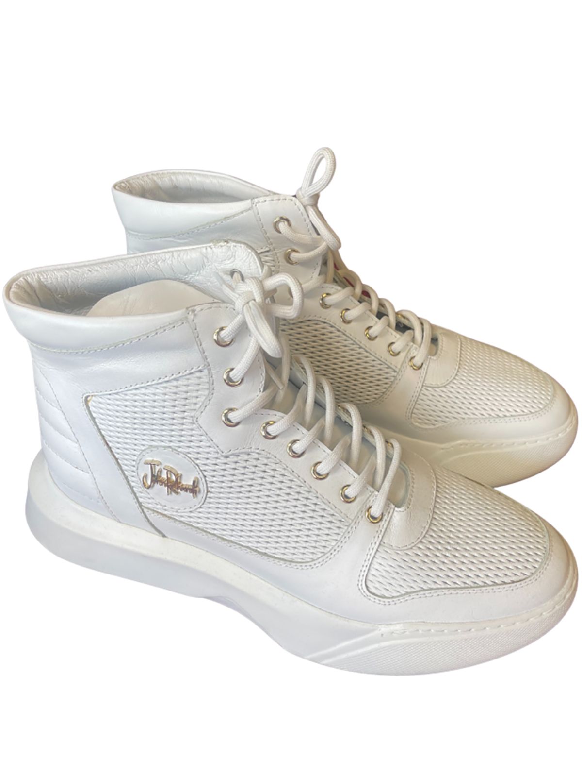 JR White Midi Fashion Walking Sneakers
