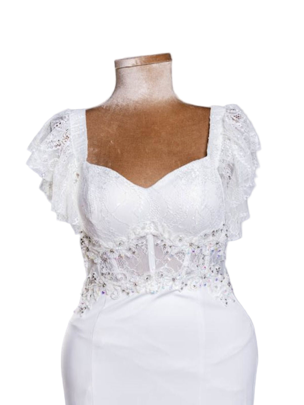 Lace Sequence Party Anniversary Prom Dress