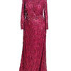 Long Sleeve Tussels Party Anniversary Dress
